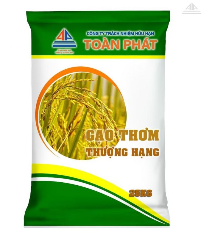 Mẫu bao bì gạo tại Toàn Phát.