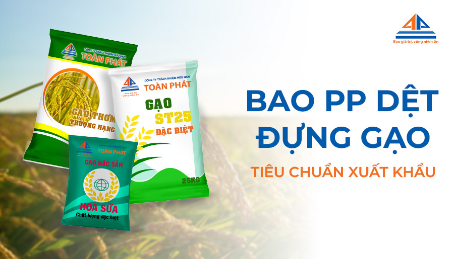 Tiêu chuẩn bao PP dệt đựng gạo xuất khẩu